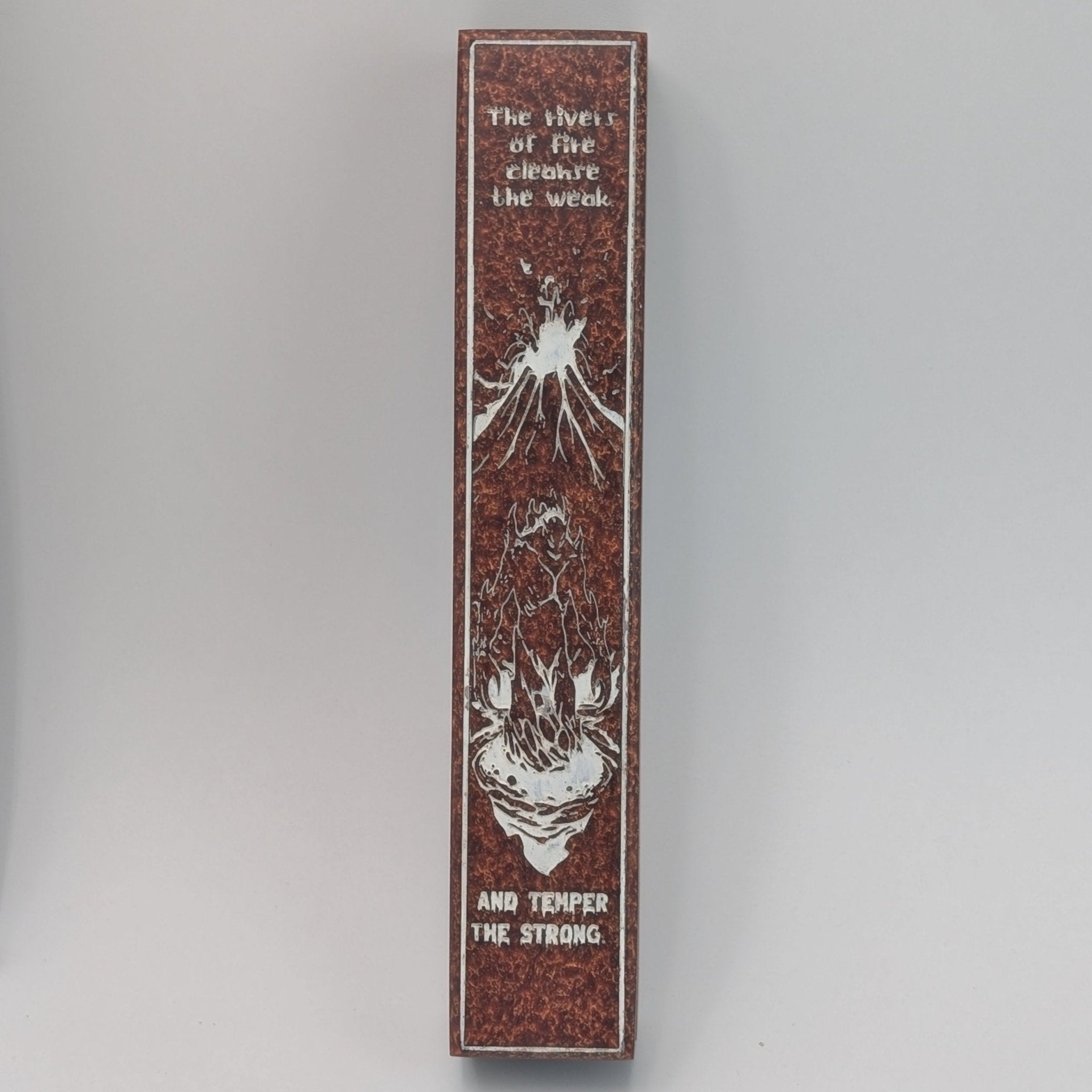 Firelands Rage - Luxury Handmade Wood and Resin Dice Vault