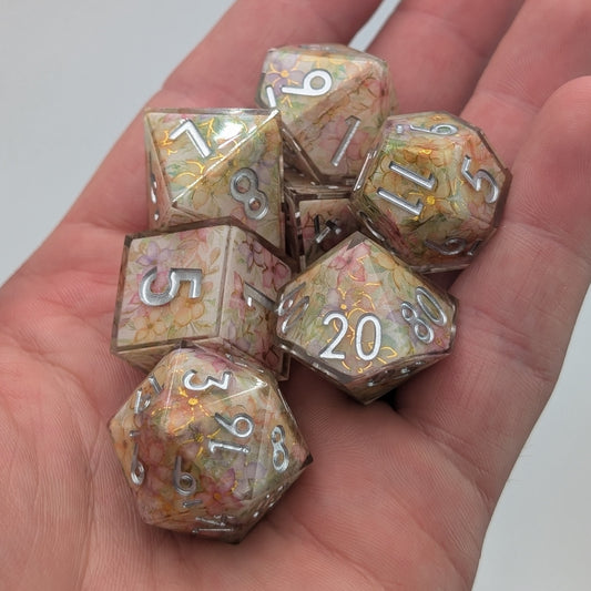Wildbloom - 7 Piece Luxury D&D Dice Set