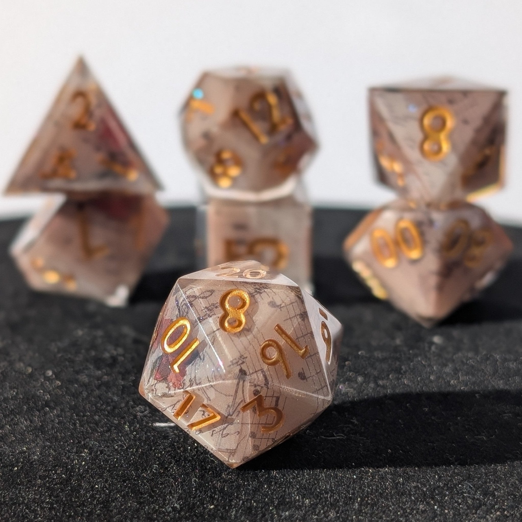 Ballad of Blooms - 7 Piece Luxury D&D Dice Set