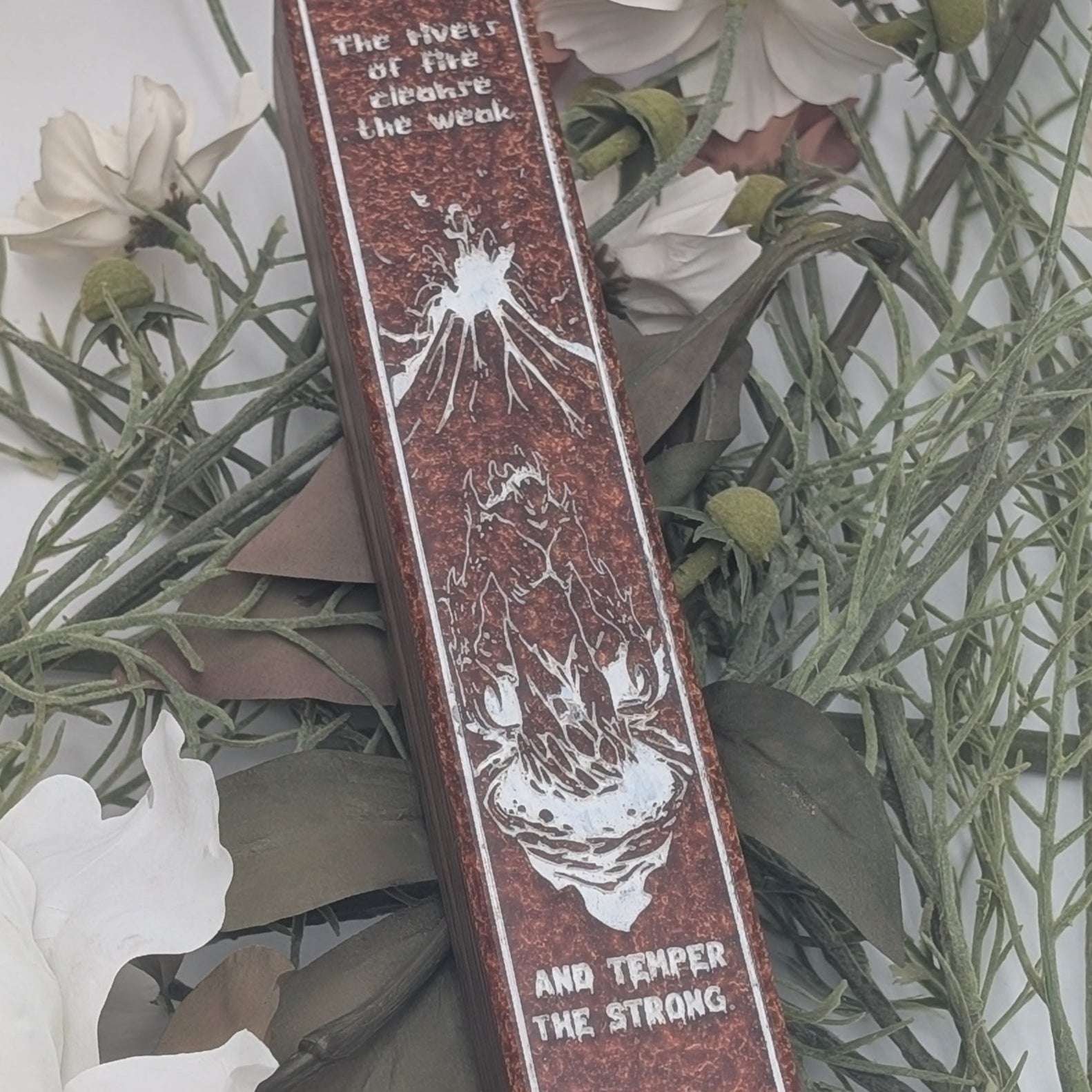 Firelands Rage - Luxury Handmade Wood and Resin Dice Vault