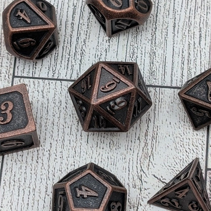 Ironveil - 7 Piece Luxury Metal D&D Dice Set