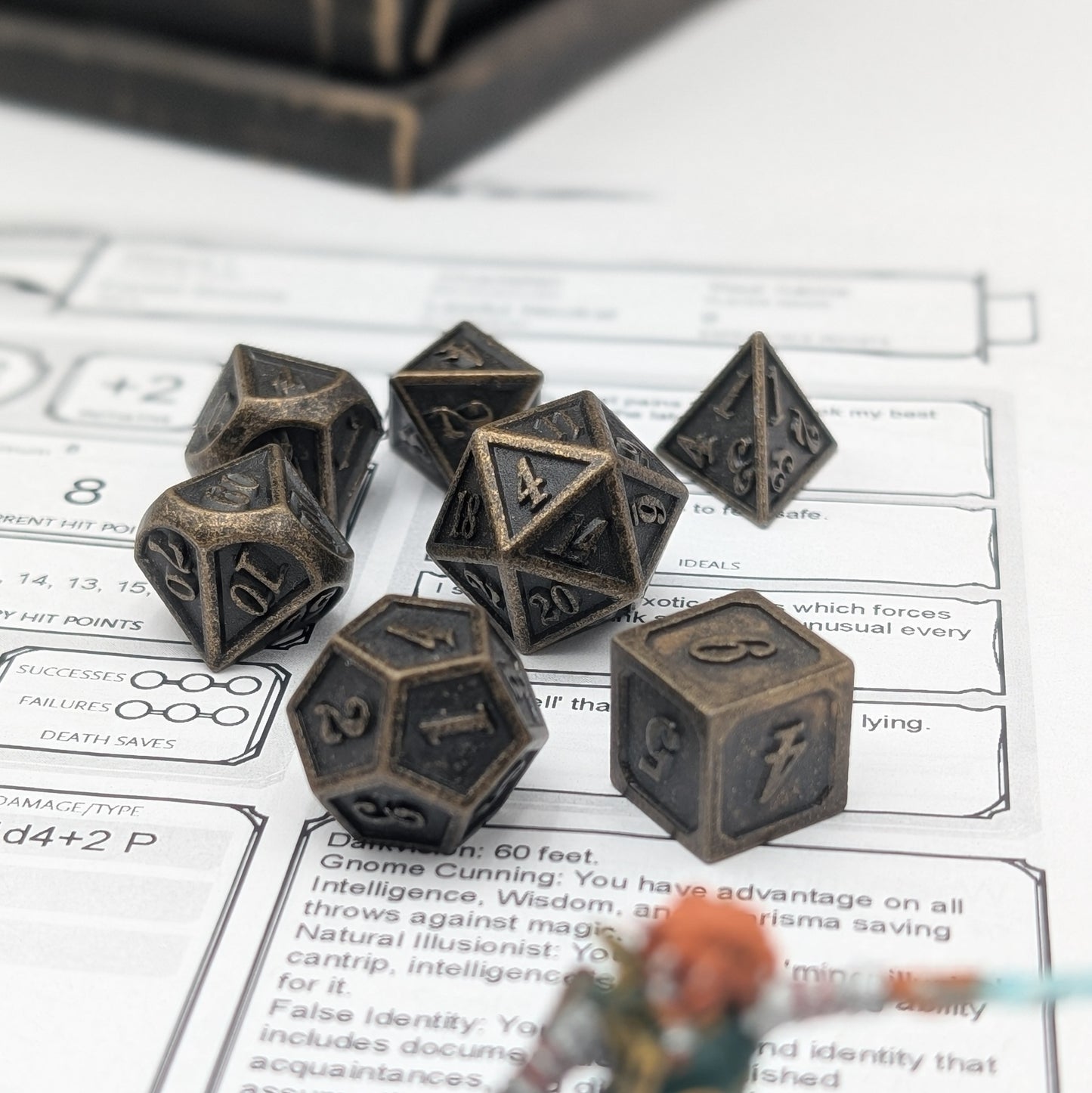 Duskforged - 7 Piece Luxury Metal D&D Dice Set