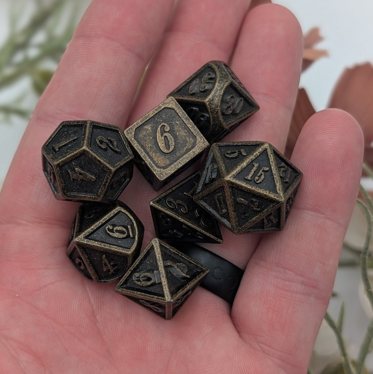 Duskforged - 7 Piece Luxury Metal D&D Dice Set