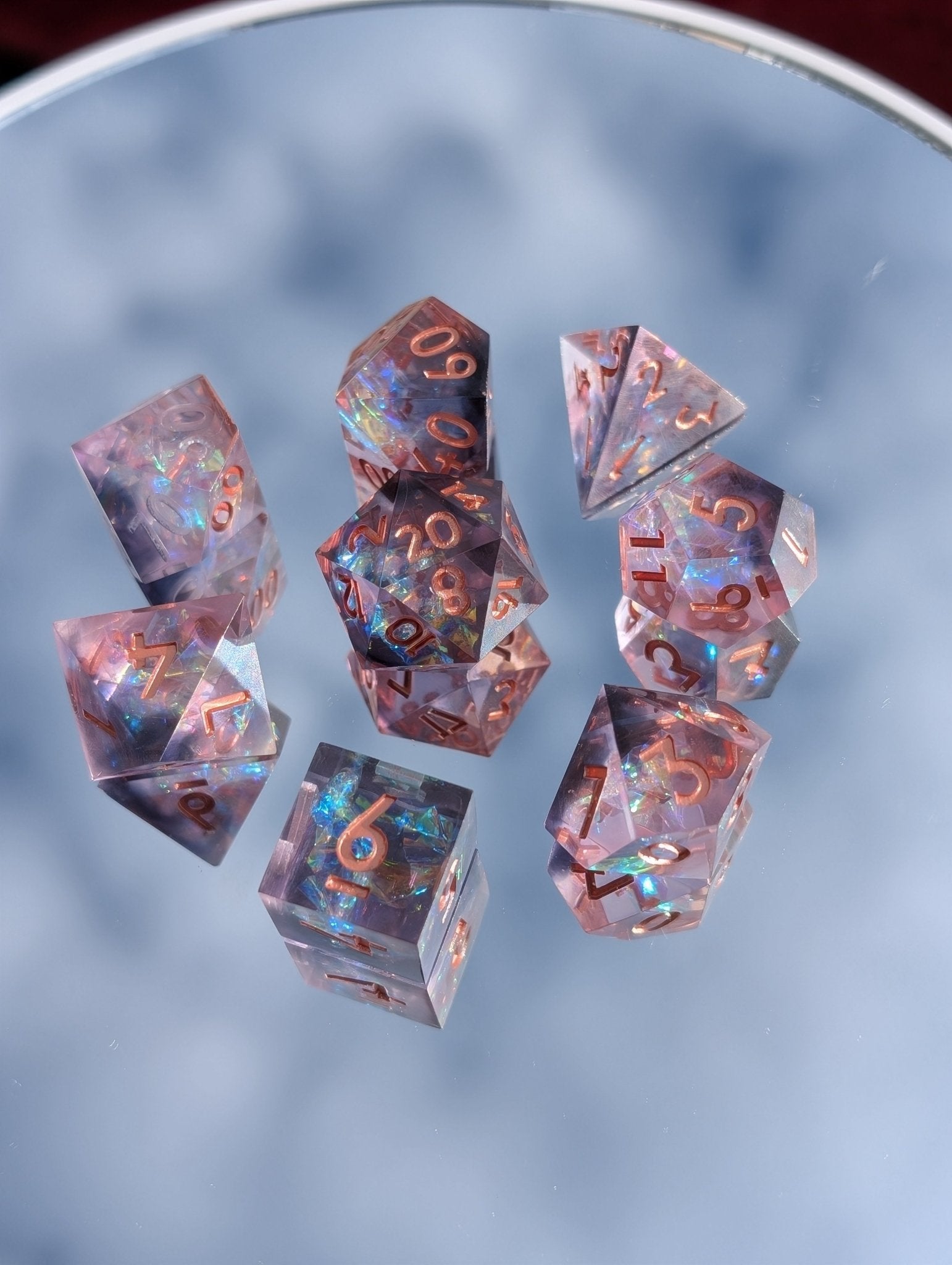 Witchlight Prism - 7 Piece Polyhedral Dice Set - EBONWOOD