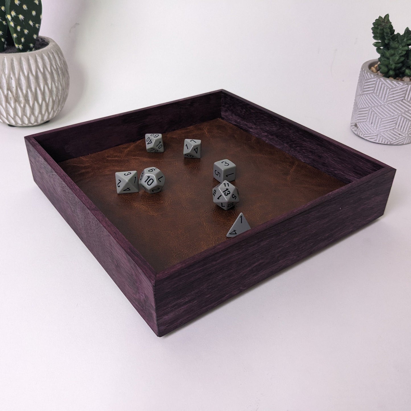 Padauk Wooden Dice Tray | D&D Dice Tray | Dungeons and Dragons Dice Tray