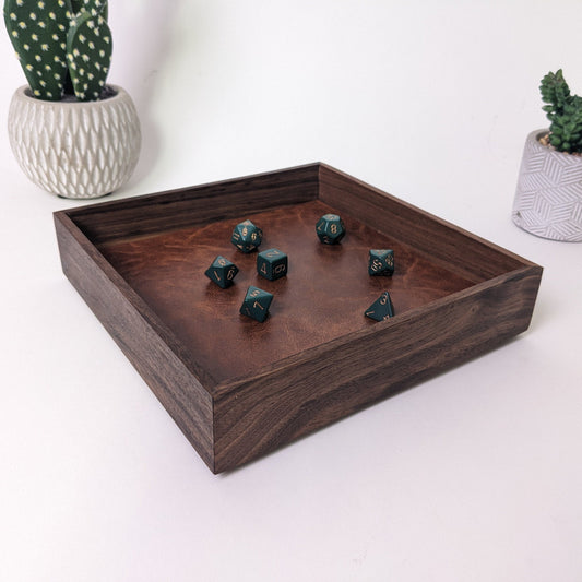 Wooden Dice Tray | D&D Dice Tray | Dungeons and Dragons Dice Tray