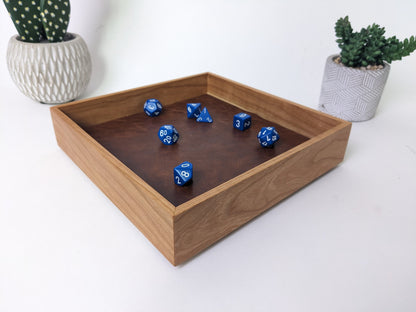 Wooden Dice Tray | D&D Dice Tray | Dungeons and Dragons Dice Tray