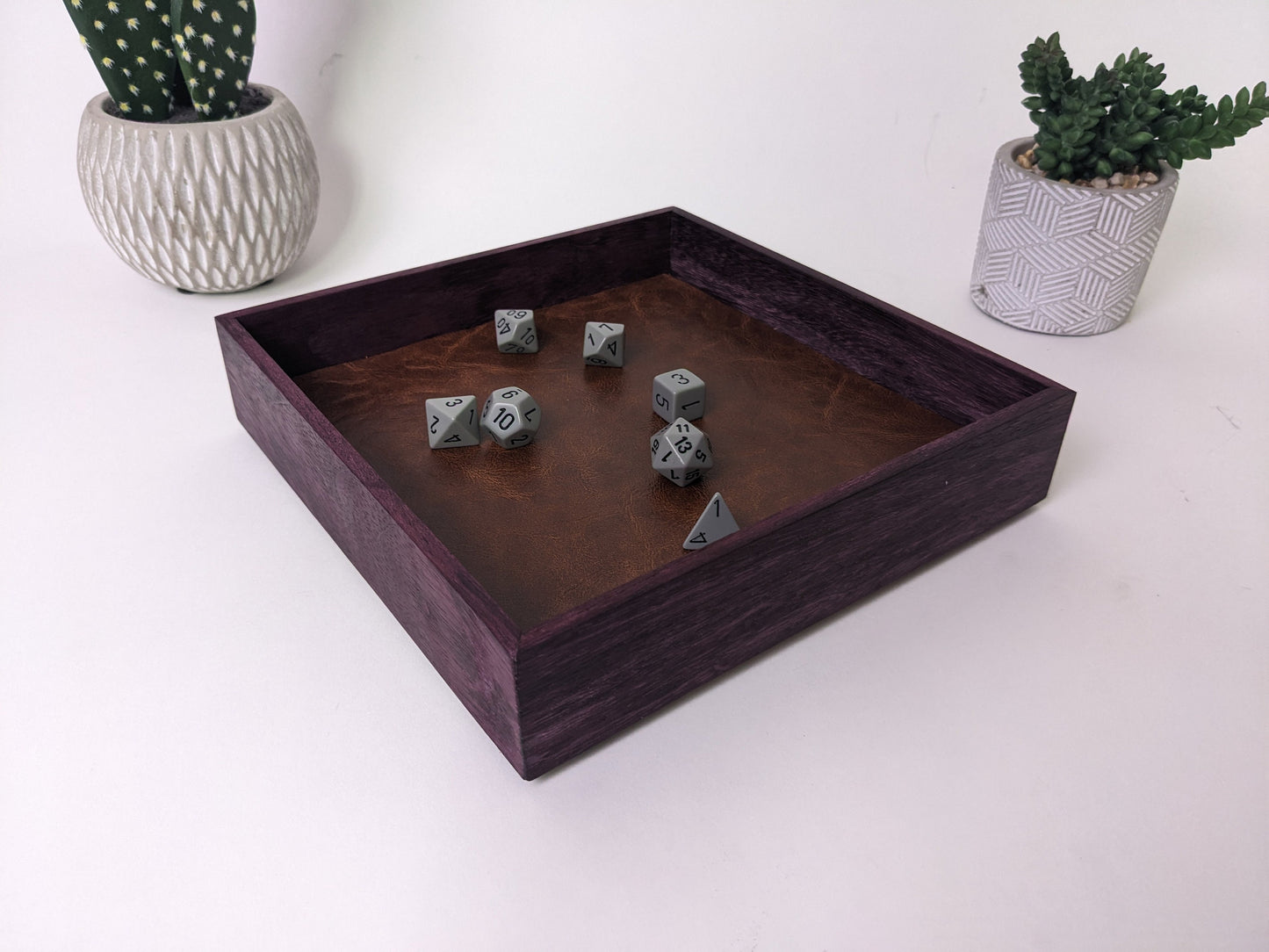 Wooden Dice Tray | D&D Dice Tray | Dungeons and Dragons Dice Tray