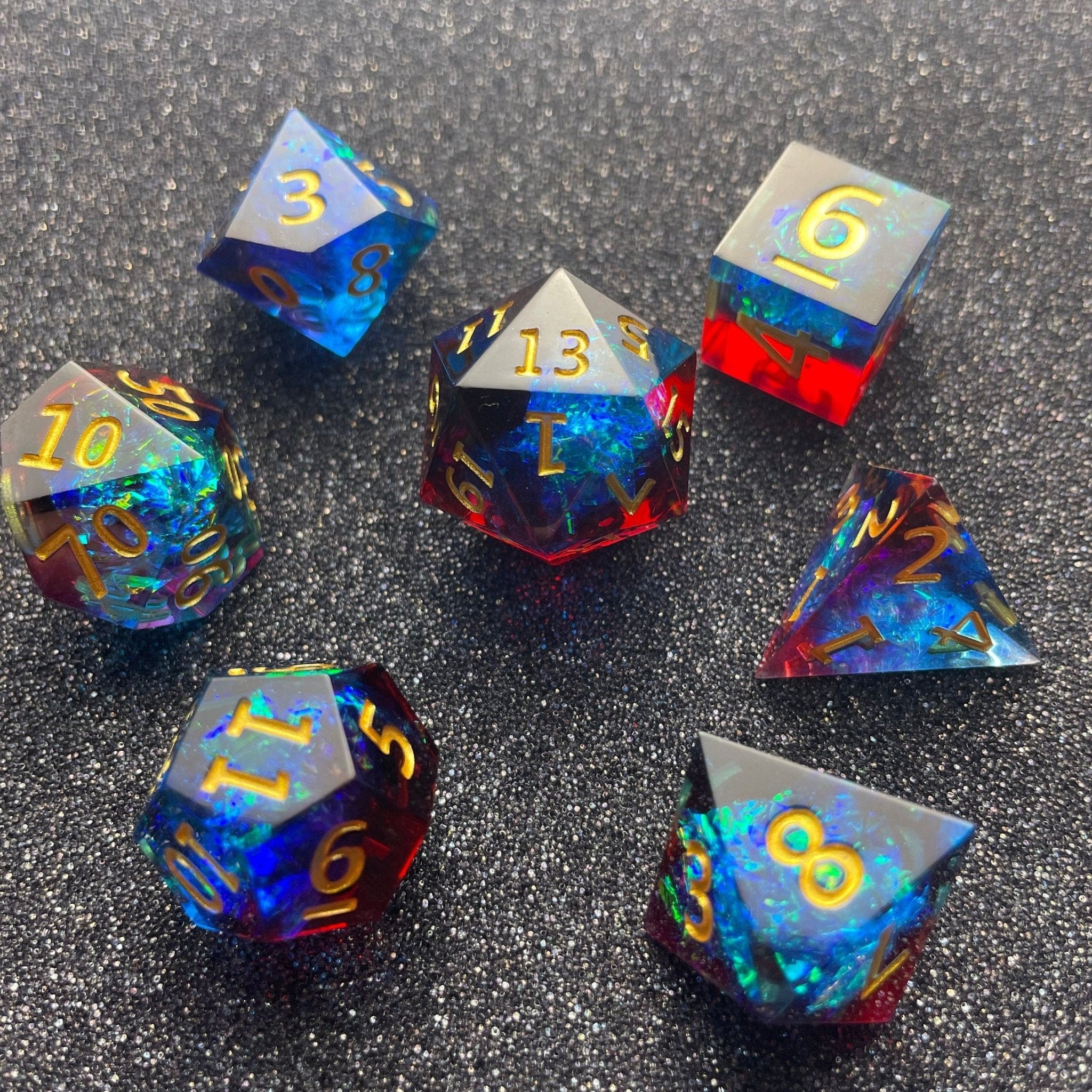 Regal Triad - 7 Piece Luxury D&D Dice Set