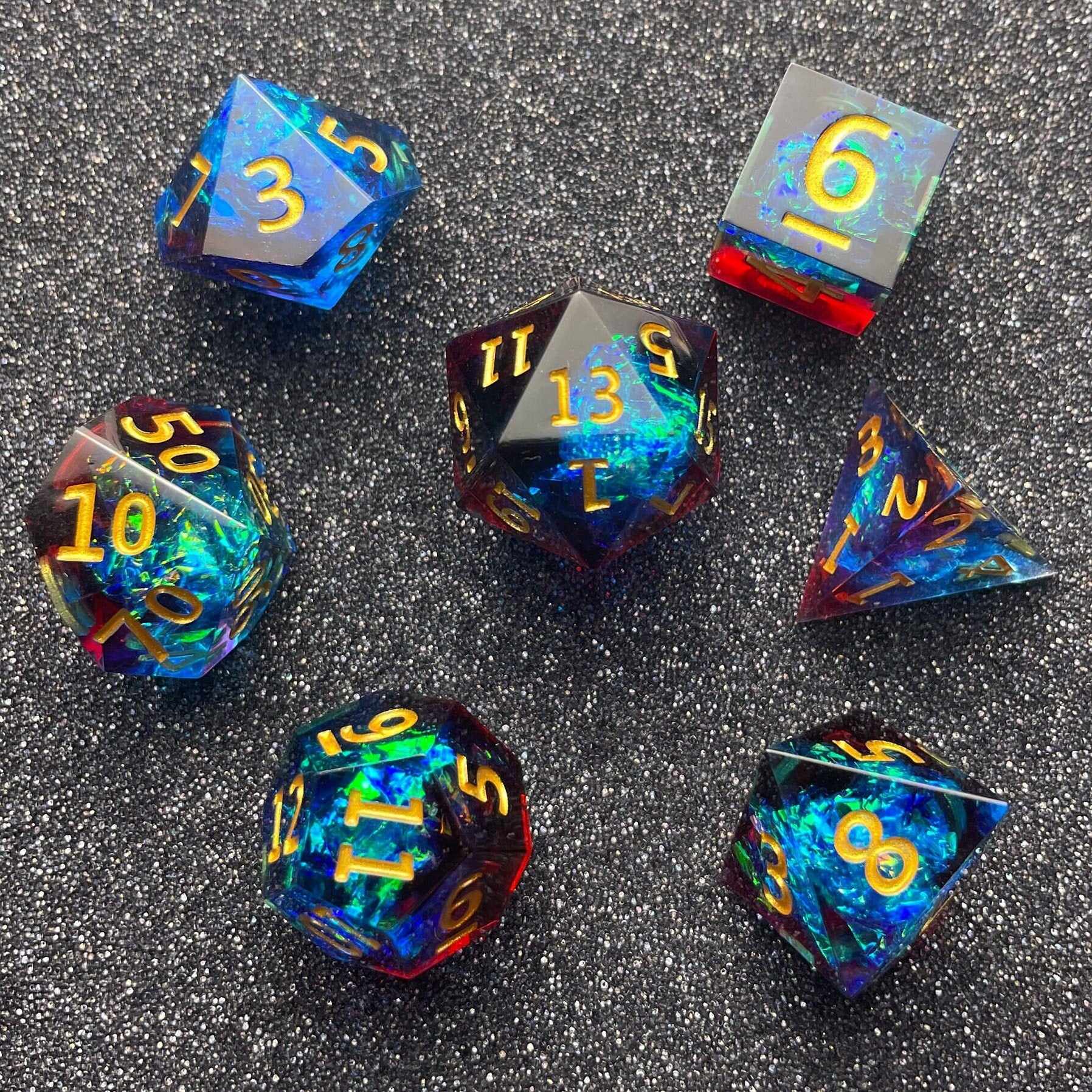 Regal Triad - 7 Piece Luxury D&D Dice Set