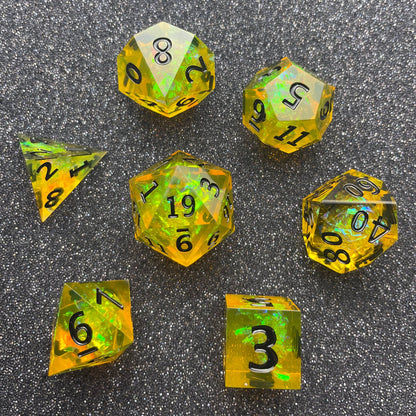 Radiant Blade - 7 Piece Luxury D&D Dice Set