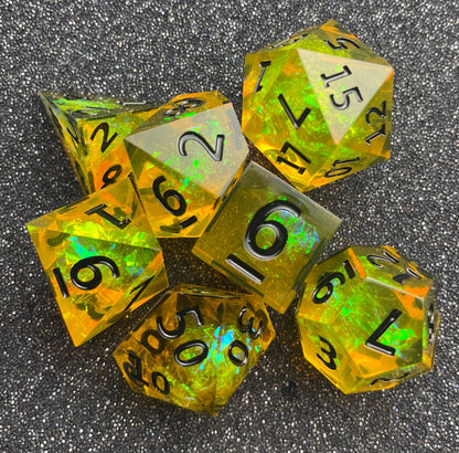 Radiant Blade - 7 Piece Luxury D&D Dice Set