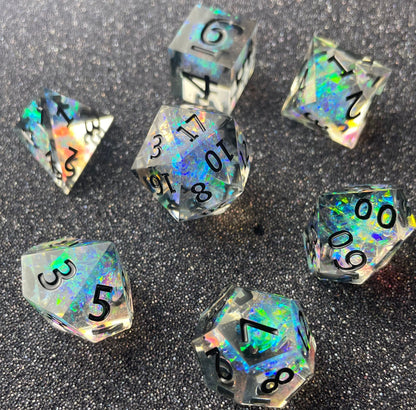 Eldritch Blaze - 7 Piece Luxury D&D Dice Set