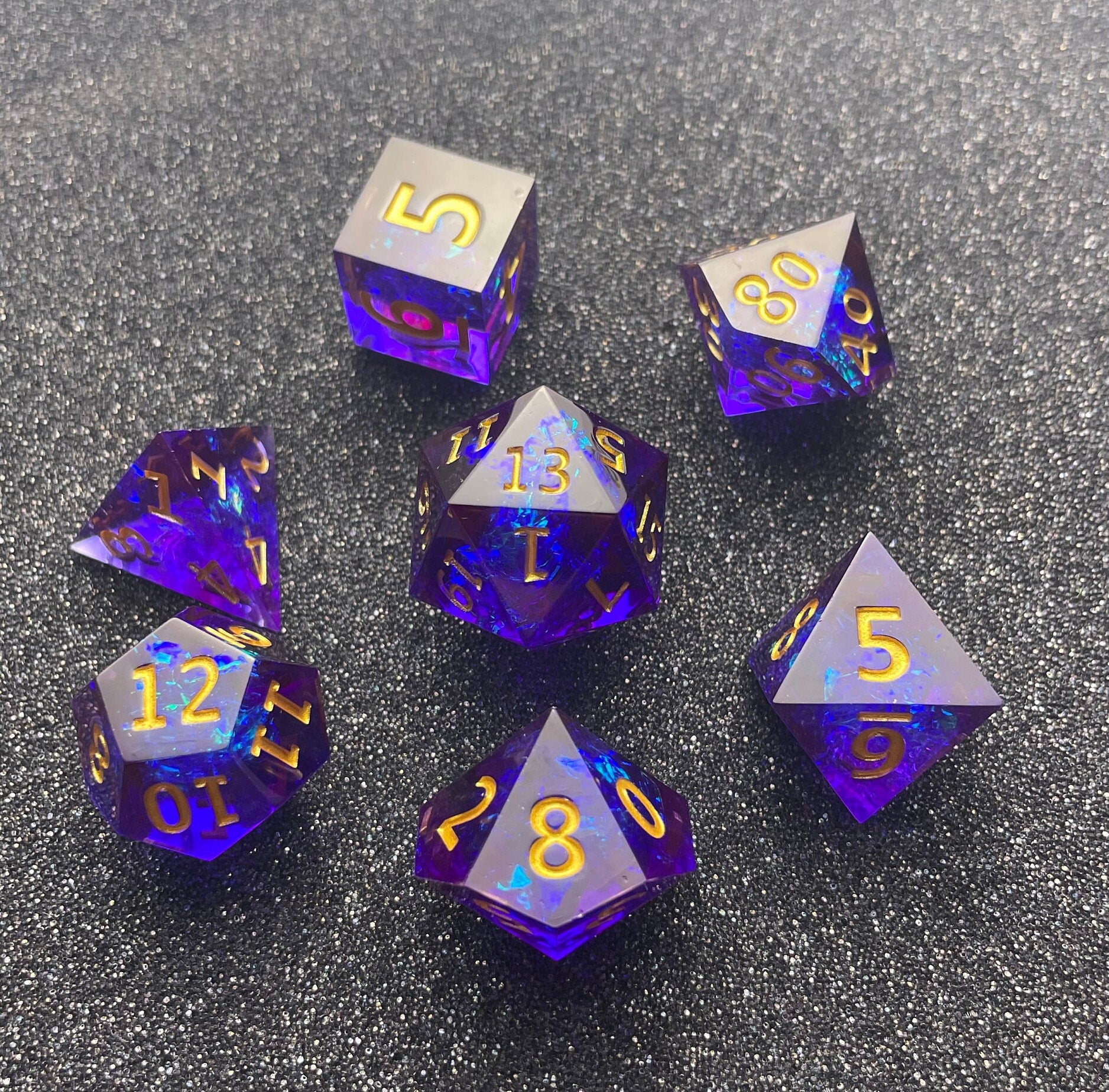 Imperial Starlight - 7 Piece Luxury D&D Dice Set