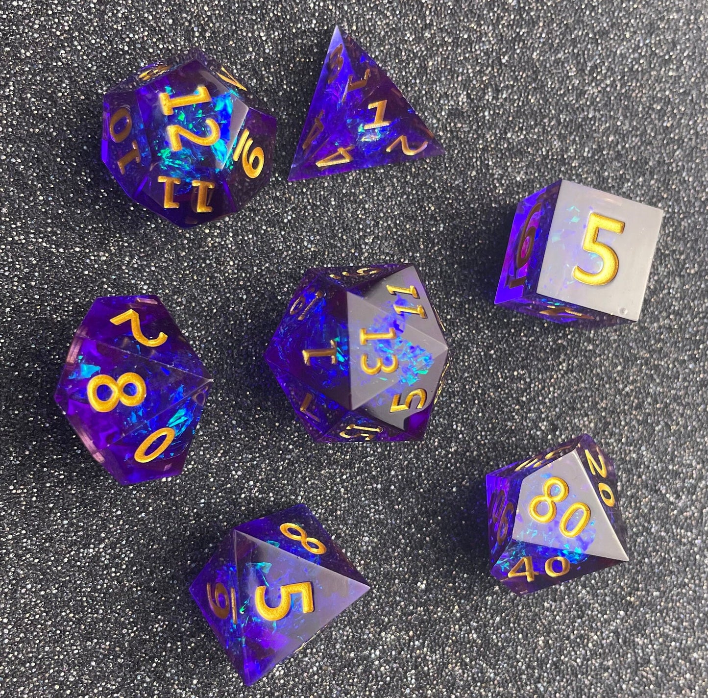 Imperial Starlight - 7 Piece Luxury D&D Dice Set