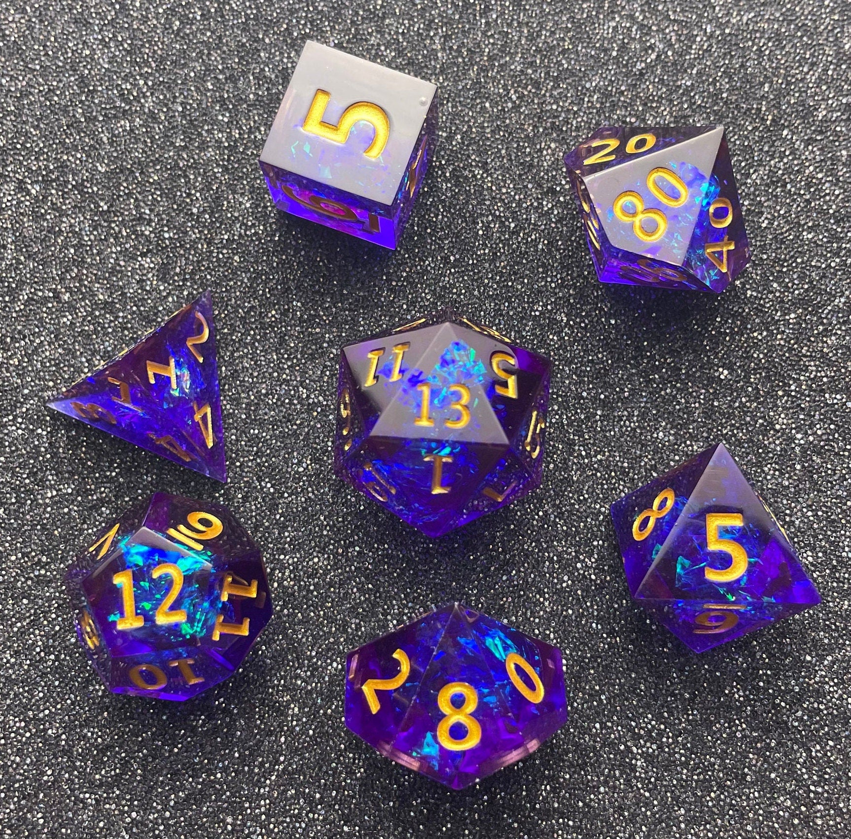 Imperial Starlight - 7 Piece Luxury D&D Dice Set