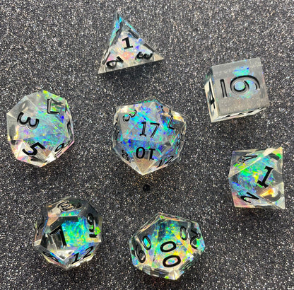 Eldritch Blaze - 7 Piece Luxury D&D Dice Set