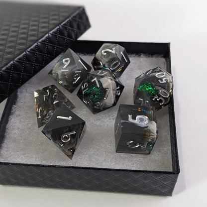 Shadowrift Gemstone - 7 Piece Luxury D&D Dice Set