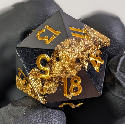 Gilded Nebula - 7 Piece Luxury D&D Dice Set