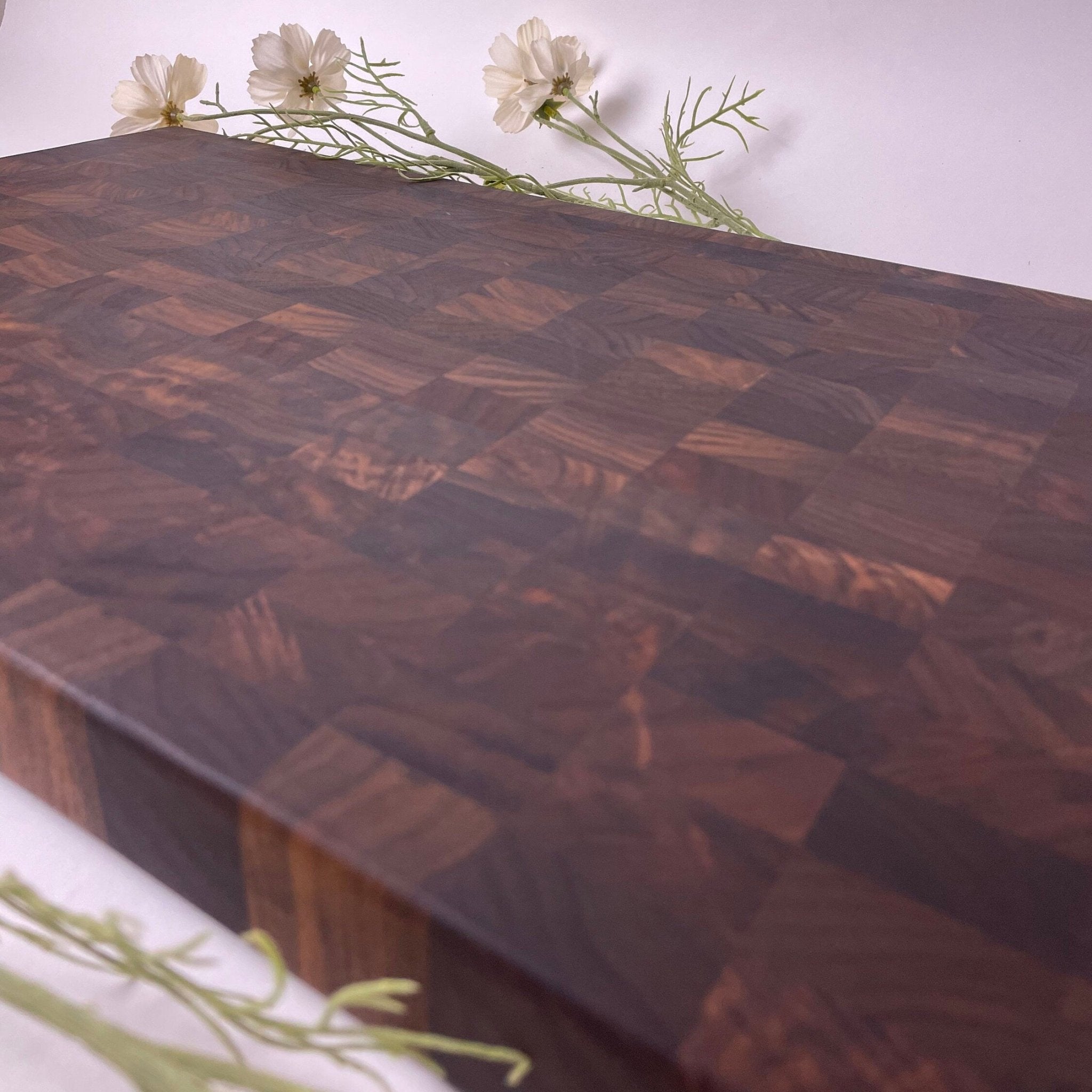 XL Walnut Endgrain Cutting Board, Wedding Gift, Anniversary Gift, Christmas Gift, USA Made, Personalization Available