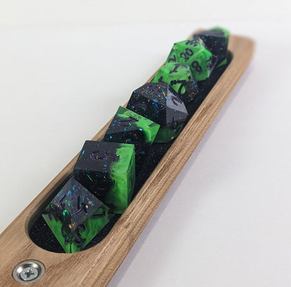 Emerald Glintcrystal - 7 Piece Luxury D&D Dice Set