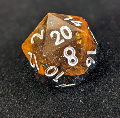 Earthshade Glintcrystal  - 7 Piece Luxury D&D Dice Set