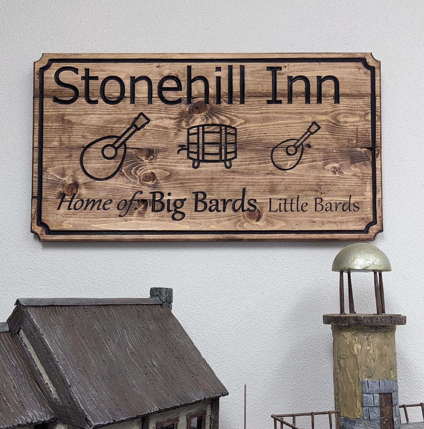 Custom Tavern Campaign Sign | Rustic Campaign Sign | TTRPG Sign | 24in x 18in
