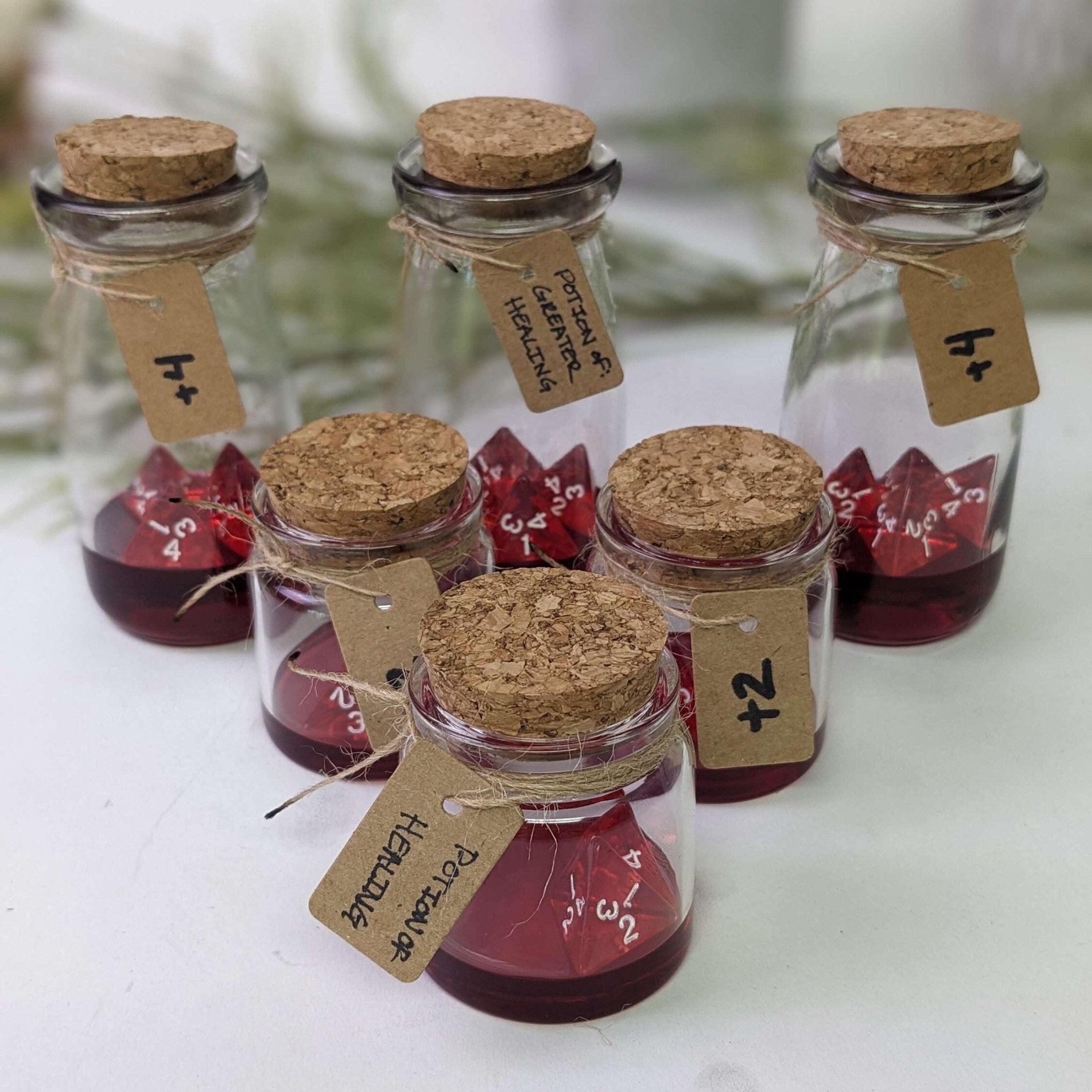 D&D healing potions - DnD Gift - DnD Prop - Healing Potion - TTRPG Gift - Dungeons and Dragons Healing Potions - Variety Pack