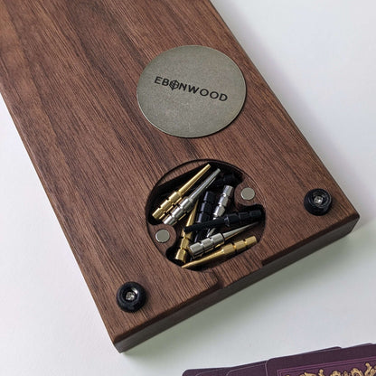 Premium Cribbage Board - Onyx Black Resin Inlay