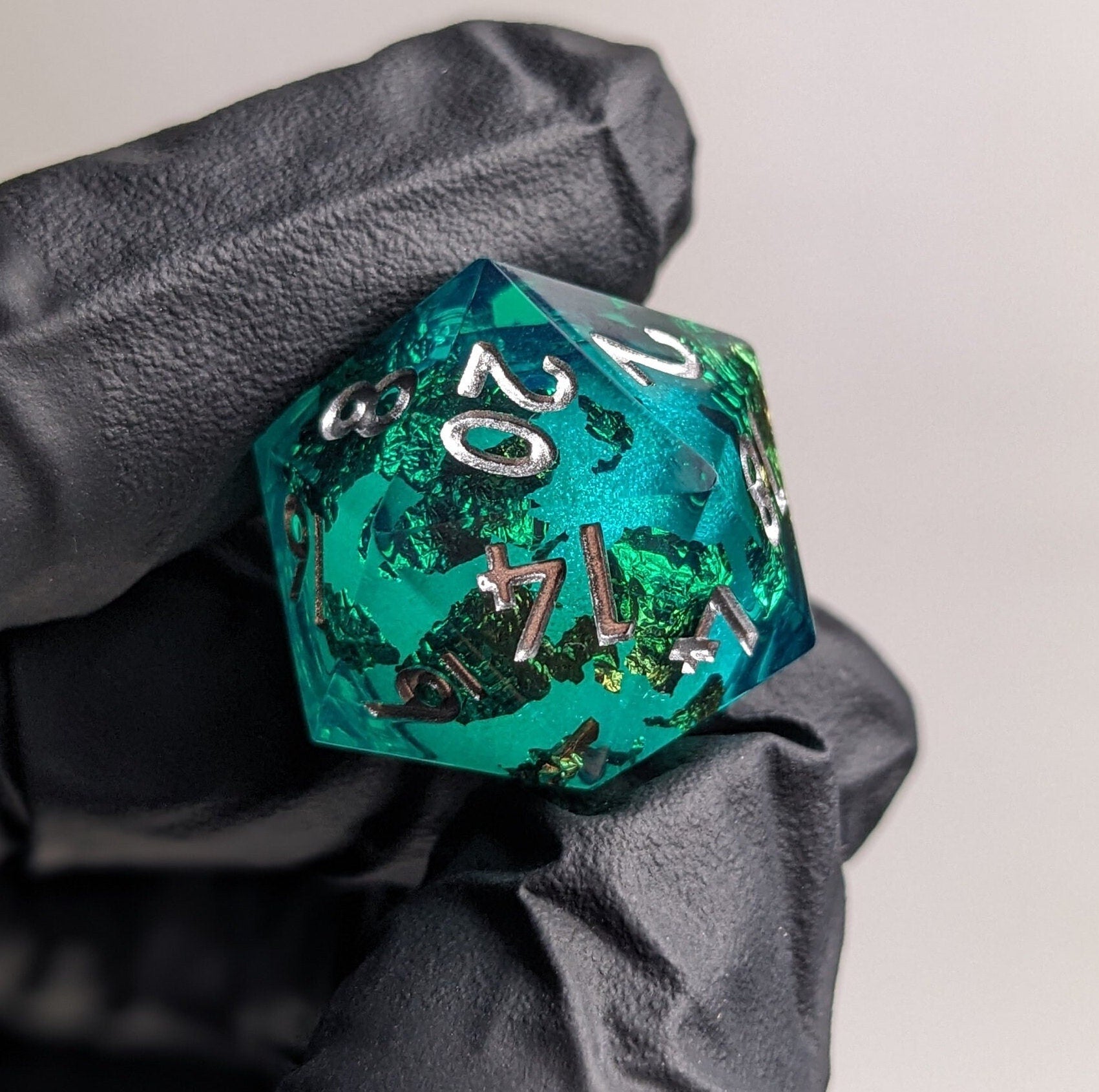 Enchanted Siren Lustridice - 7-Piece Liquid Core Dice Set