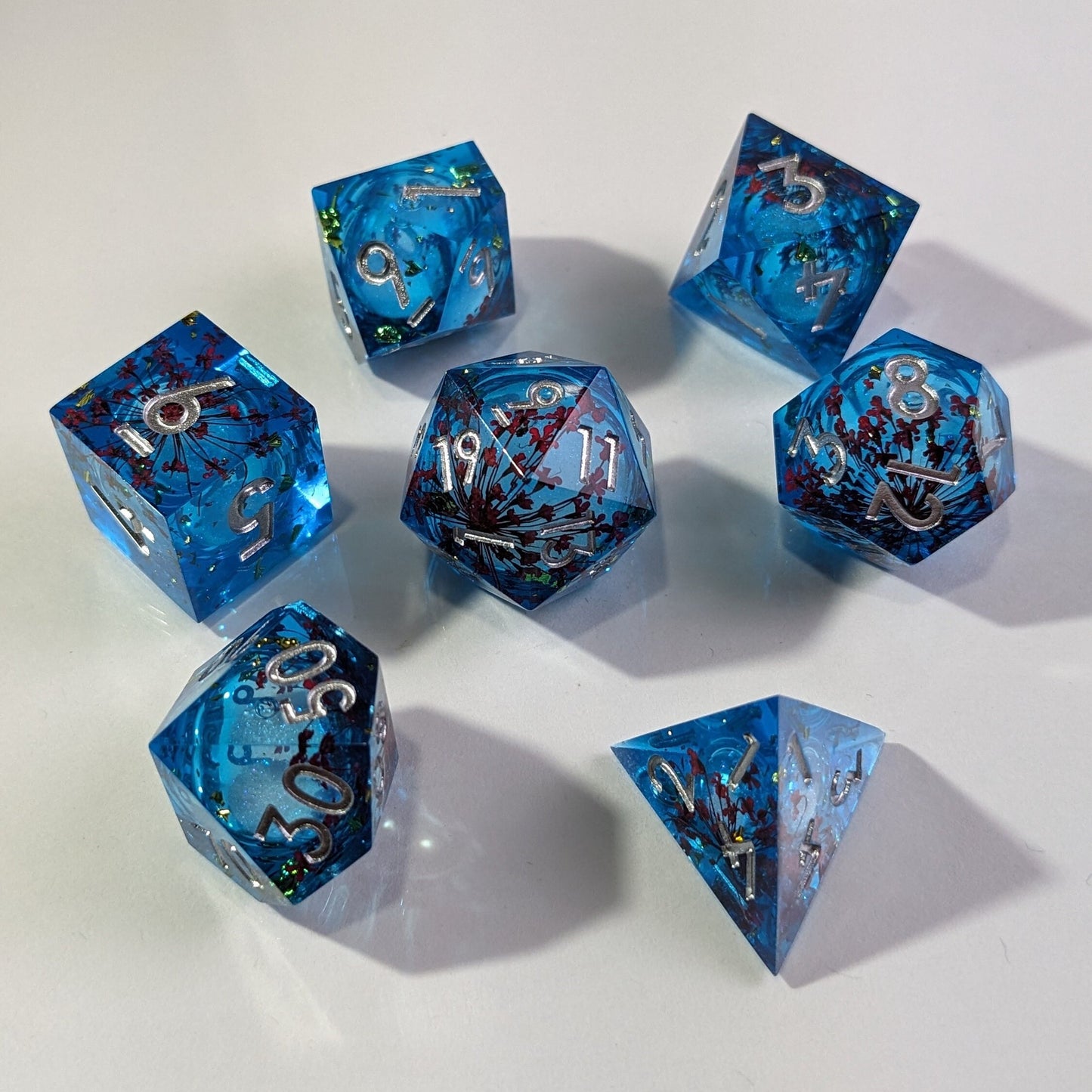 Ethereal Petal - 7 Piece Luxury D&D Dice Set