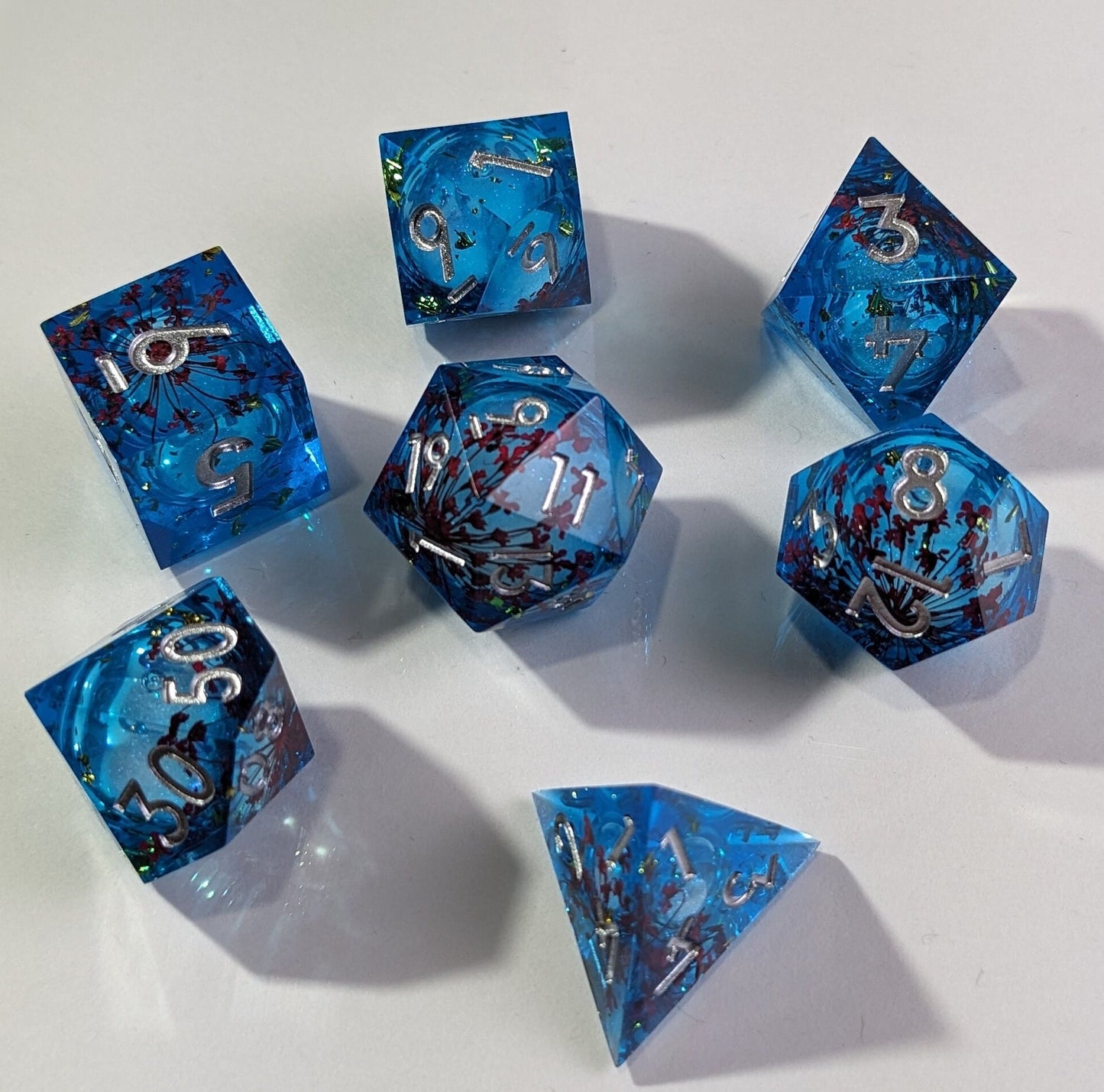 Ethereal Petal - 7 Piece Luxury D&D Dice Set