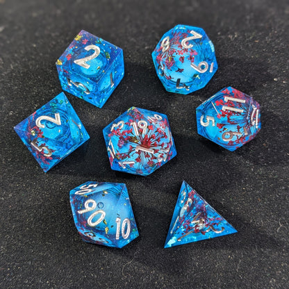 Ethereal Petal - 7 Piece Luxury D&D Dice Set